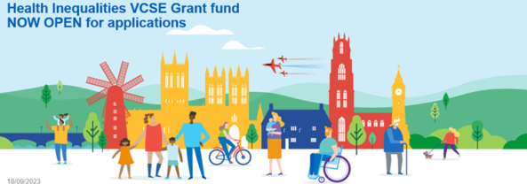 Health Inequalities VCSE Grant Fund Banner