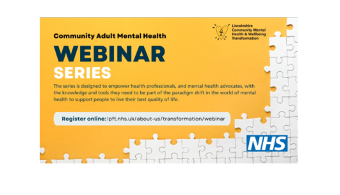 Lincolnshire Adult Mental Health Webinar image