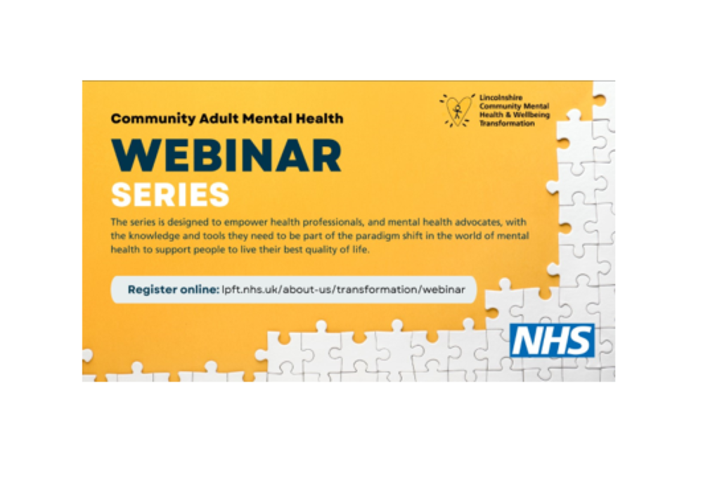 Lincolnshire Adult Mental Health Webinar image