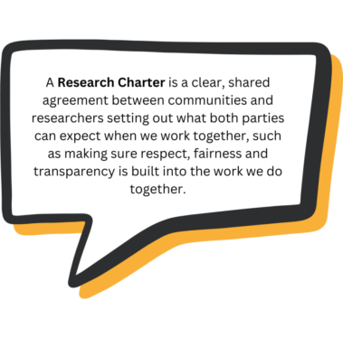 A Research Charter is a clear, shared agreement between