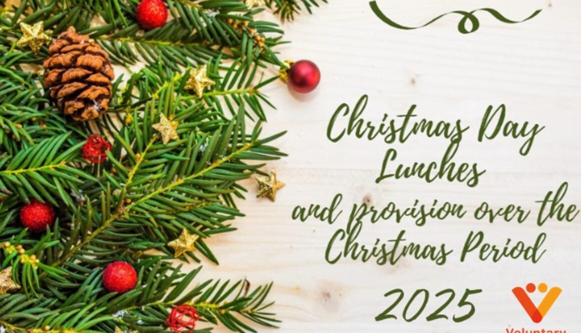 Christmas Day Lunches and Provision over the Christmas Period 2025 with logo